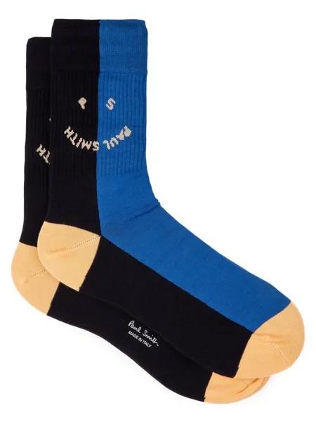 Двухцветные носки PS Happy Paul Smith, нави