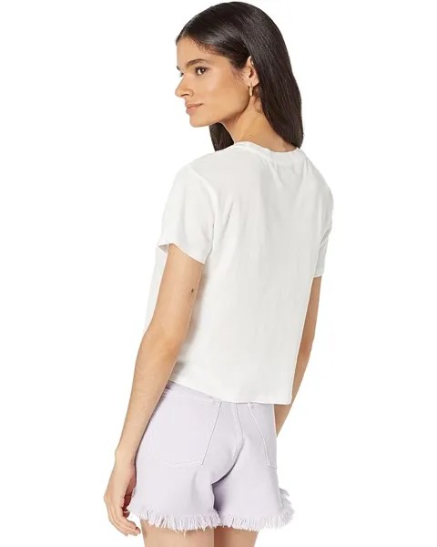 Футболка Wildfox Jet Lagged Cotton Jersey Boy Tee, цвет Vanilla