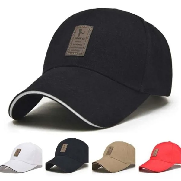 Корейские мужчины Регулируемые шапки Мода Повседневный досуг Soid Цвет Бейсболки Snapback Fall Hat Открытый