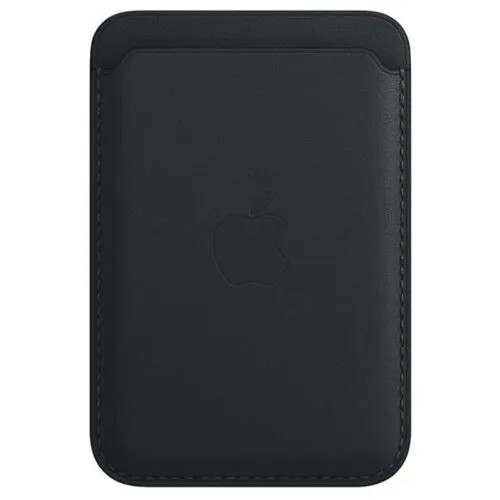 Чехол для смартфона Apple iPhone кожаный бумажник MagSafe Find My, тёмная ночь