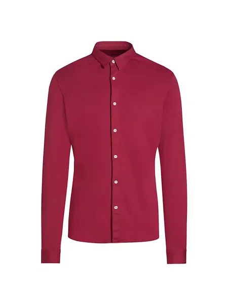 Рубашка из джерси приталенного кроя с пуговицами спереди Saks Fifth Avenue, цвет anemone