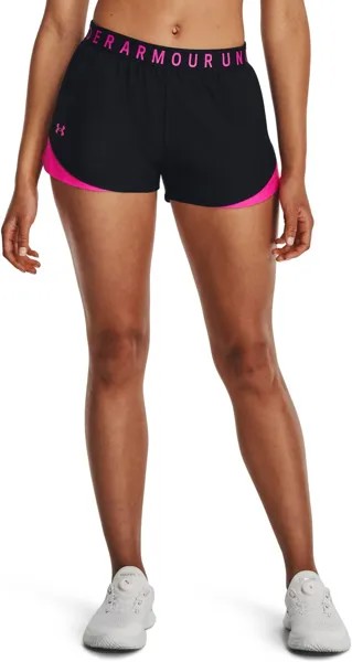 Шорты Under Armour Play Up Shorts 3.0, цвет Black/Rebel Pink/Rebel Pink