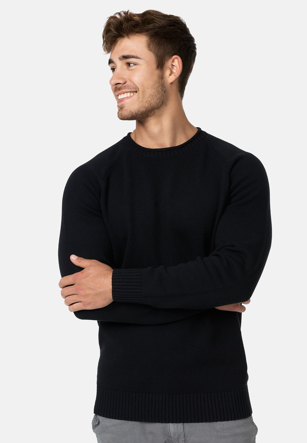 Вязаный свитер INMASSUM INDICODE JEANS, цвет black