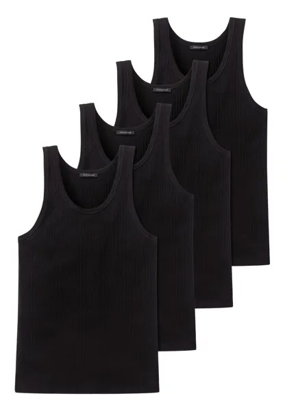 Майка Schiesser/Tanktop Cotton Essentials Authentic, черный