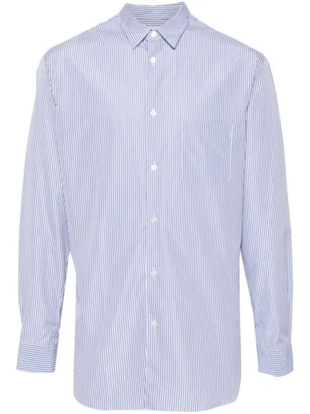 Comme Des Garçons Shirt рубашка с нашивками, синий