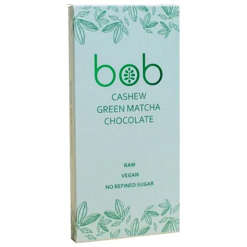 Шоколад Bob на кешью белый с чаем матча, 50 г