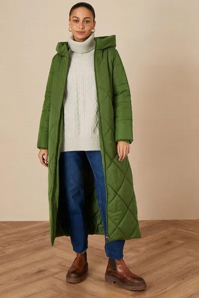 Стеганое пальто 'Polly' Monsoon, зеленый