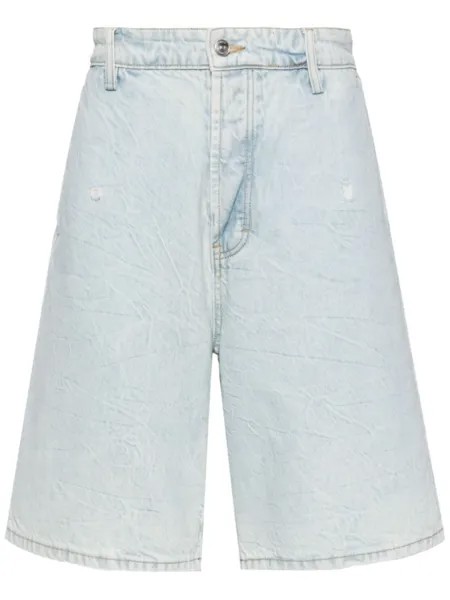 Джинсовые шорты Stonewash Nahmias, синие