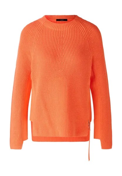 Свитер Oui RUBI mit Reißverschluss,, цвет hot coral