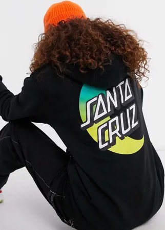 Черный худи Santa Cruz Moon Dot Fade
