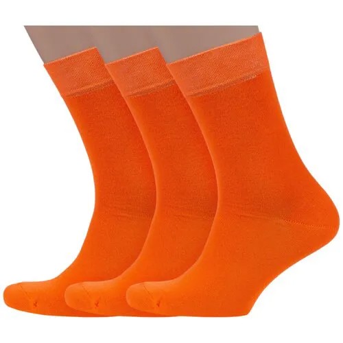 Носки Носкофф, 3 пары, размер 25-27, оранжевый
