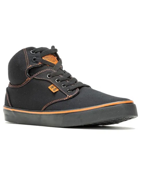 Мужские кеды Wrenford Orange Canvas из плотной ткани Harley Davidson