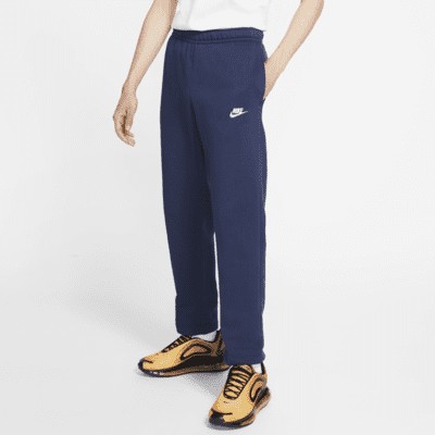 Брюки Nike Sportswear Club Fleece, цвет Midnight Navy/Midnight Navy/White