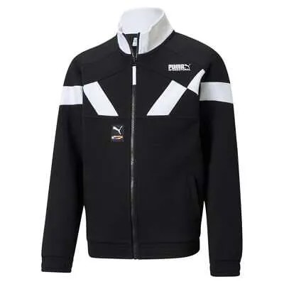 Puma Intl Track Full Zip Jacket Молодежные мальчики Черные пальто Куртки Верхняя одежда 530894-