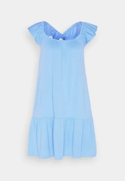 Платье Gap Ruffle Tiered Mini Jersey, синий
