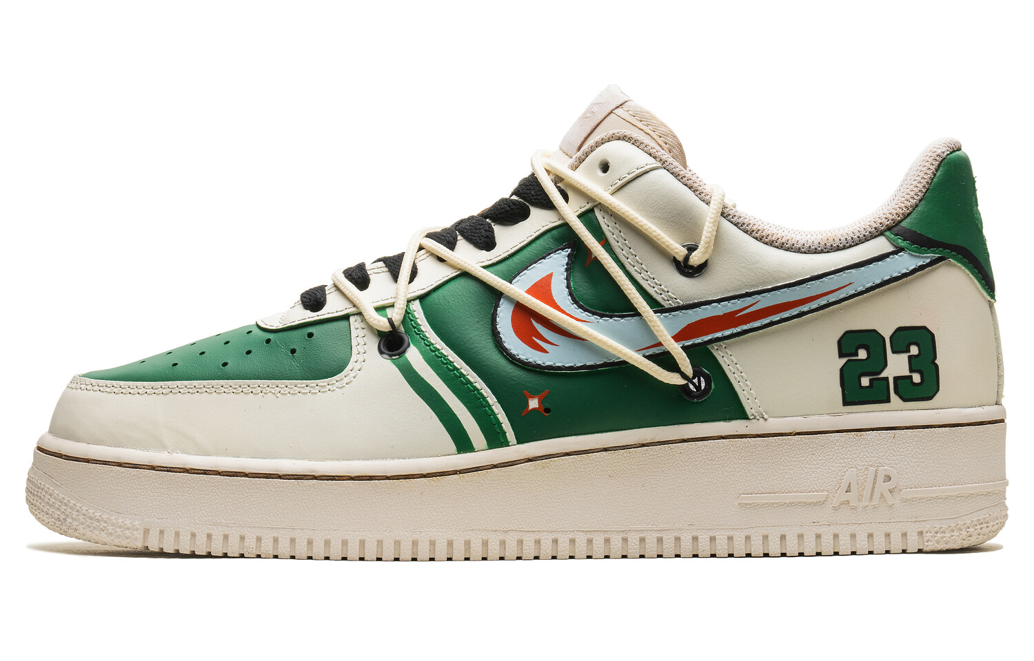 Кроссовки Nike Air Force 1 Skateboarding Shoes Unisex Low-top Green/White, зеленый