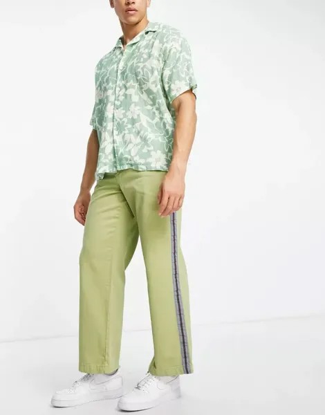 Зеленые брюки с плиссированной юбкой Kickers