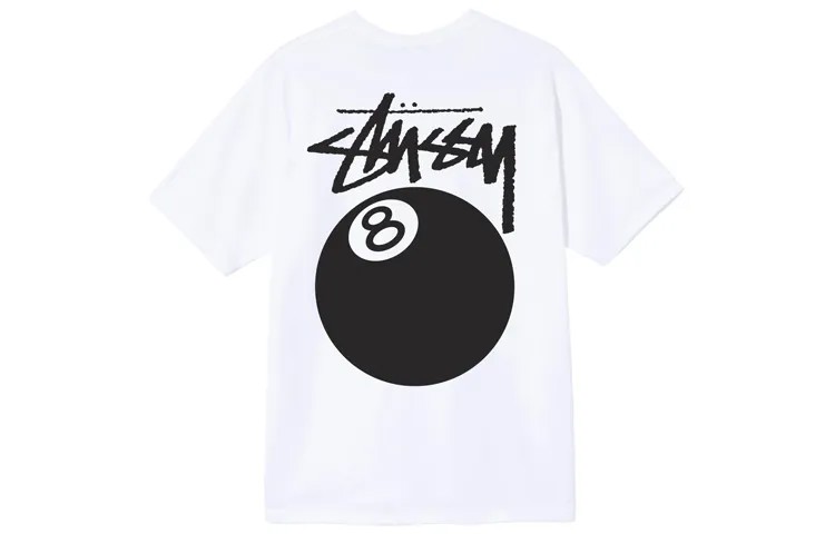 Футболка серии 8-ball унисекс Stussy, оранжевый
