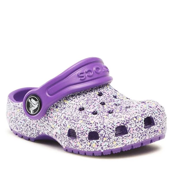 Шлепанцы Crocs CrocsClassic Glitter, фиолетовый