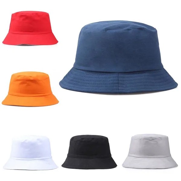 Корейский желейный цвет Ведро Шляпы для мужчин Панама Женщины Шляпа Рыбак Шляпа