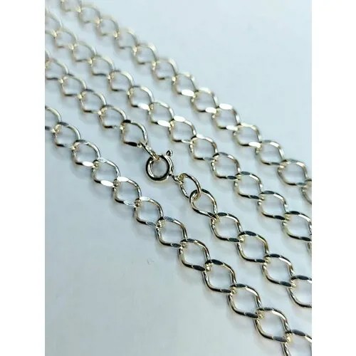 Цепь SKOROBOGATOV JEWELRY, серебро, 925 проба, родирование, длина 55 см, средний вес 14.37 г