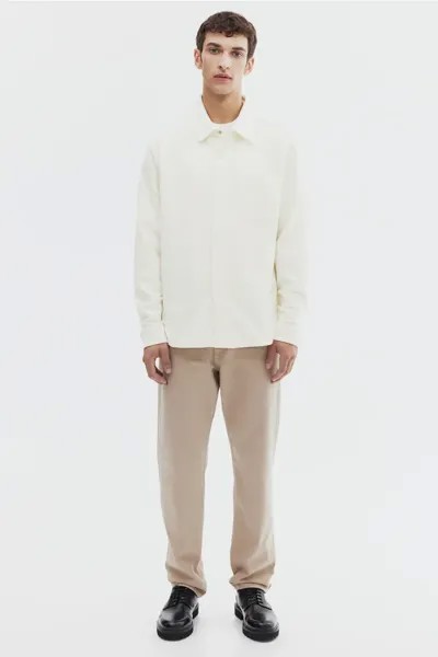 Куртка-рубашка regular fit H&M, бежевый