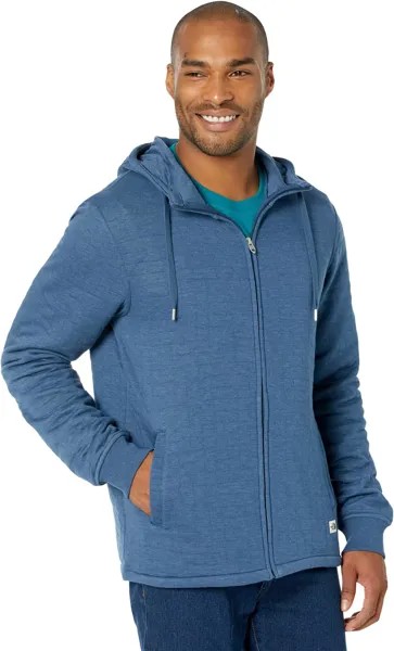Толстовка Longs Peak Quilted Full Zip Hoodie The North Face, цвет Shady Blue White Heather