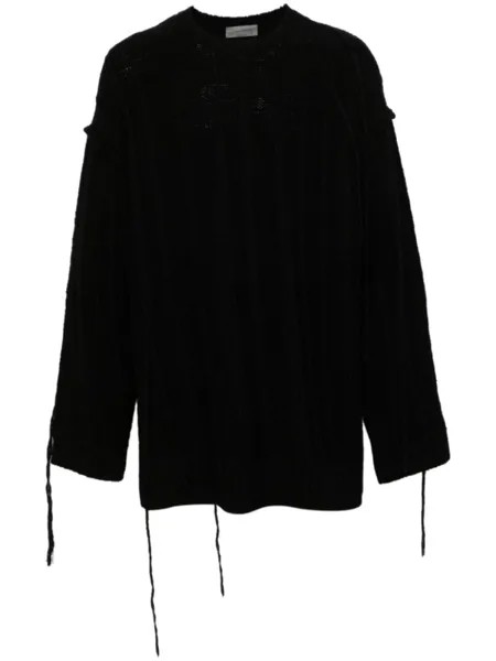 Yohji Yamamoto шерстяной свитер, черный