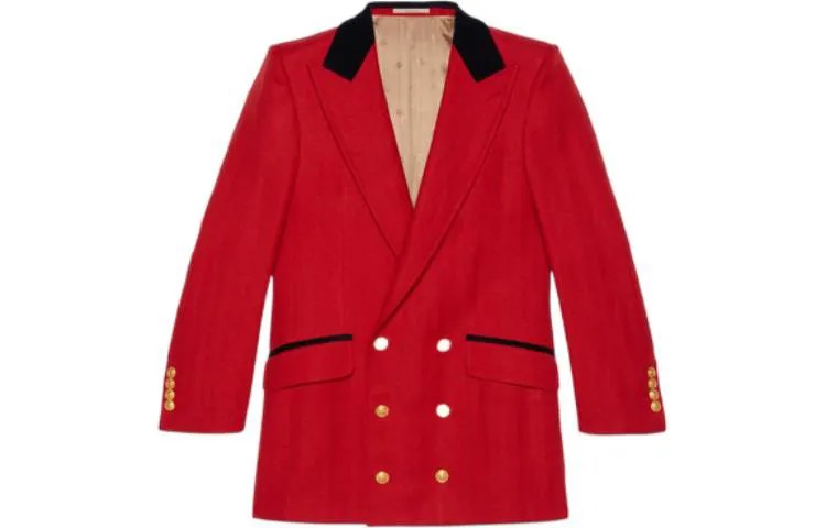 Деловой костюм мужской красный Gucci, красный