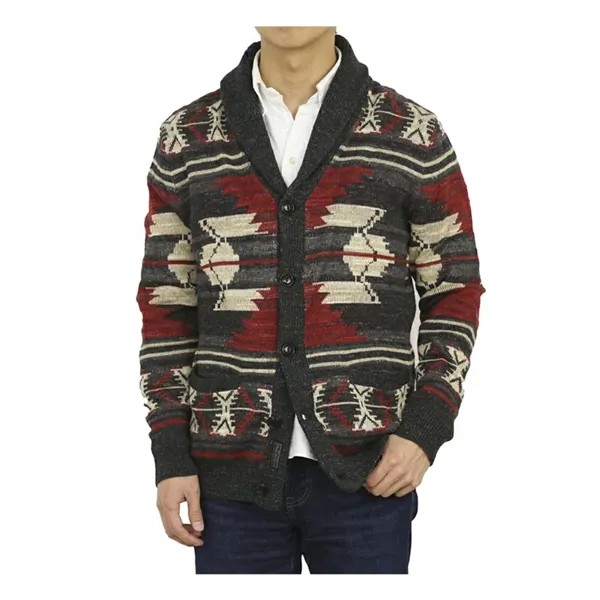 Polo Ralph Lauren Кардиган с шалевым воротником Куртка-свитер с принтом навахо
