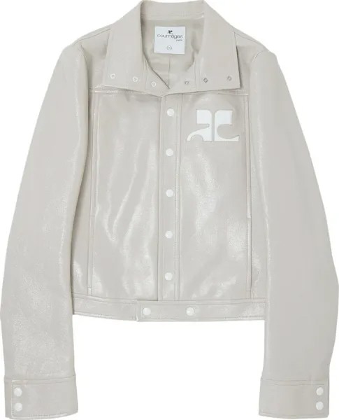 Куртка Courrèges Vinyl Jacket 'Mastic Grey', серый