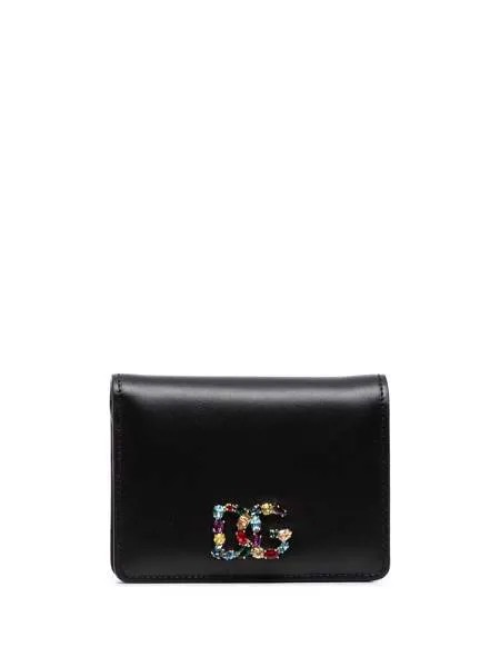 Dolce & Gabbana кошелек на молнии с нашивкой-логотипом