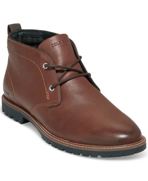 Мужские кожаные водонепроницаемые ботинки чукка на шнуровке Midland Cole Haan