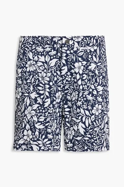 Плавки-шорты средней длины Calder с цветочным принтом Onia, темно-синий