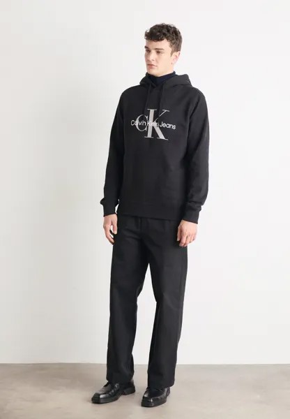 Джемпер с капюшоном REGULAR HOODIE WITH BIG MONOLOGO WITH INSTITUTIONAL Calvin Klein, черный