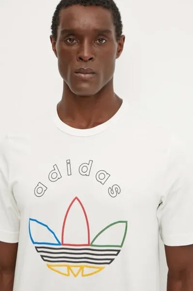 Футболка adidas Originals, бежевый