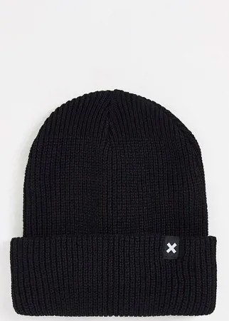 Черная шапка-бини COLLUSION Unisex-Черный цвет