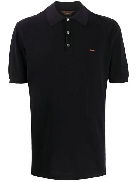 Ermenegildo Zegna XXX рубашка-поло с вышитым логотипом