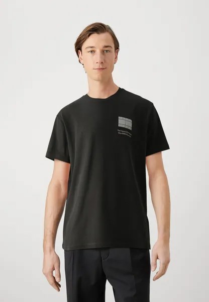 Футболка с принтом ESSENTIAL FLAG TEE Tommy Jeans, цвет black