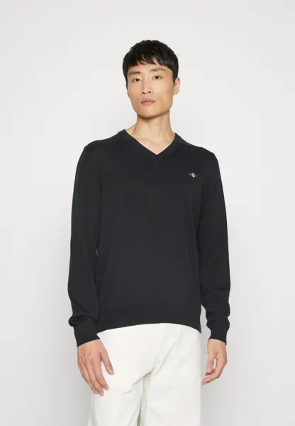 Свитер GANT Classic V Neck, черный