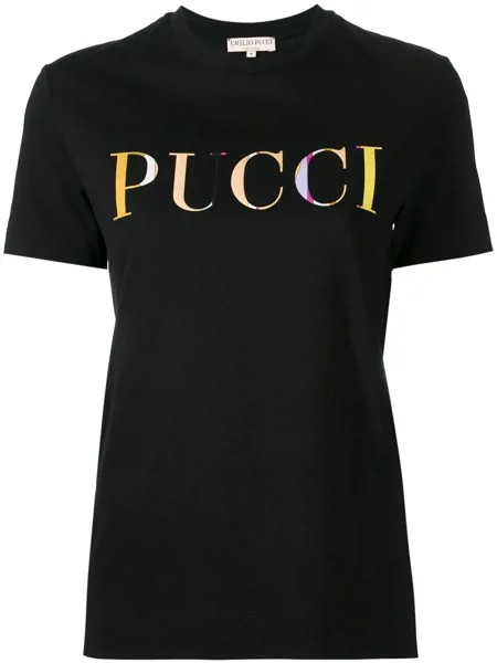 Emilio Pucci футболка с принтом логотипа
