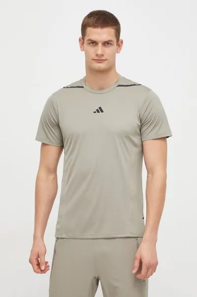 Тренировочная футболка D4T adidas, зеленый