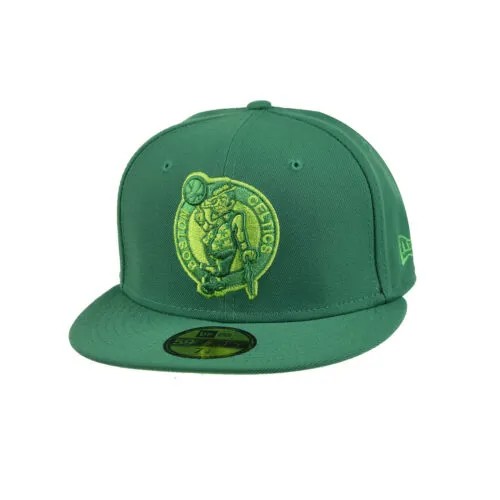 Мужская кепка New Era Boston Celtics Monocamo 59Fifty Kelly Green