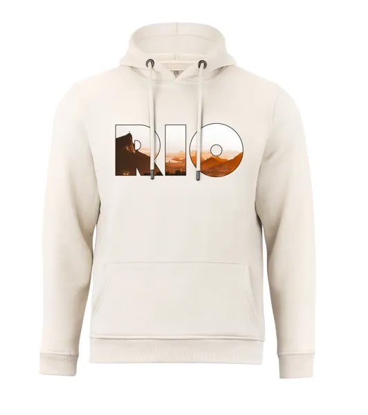 Толстовка Cotton Prime Skyline Hoodie Rio de Janeiro Weltenbummler Kollektion, песочный