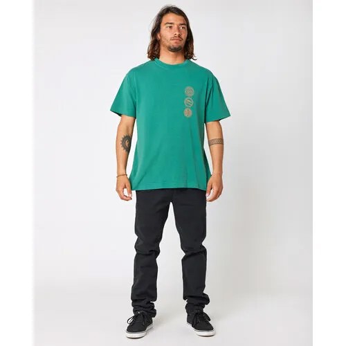 Футболка RIP CURL, размер M, зеленый