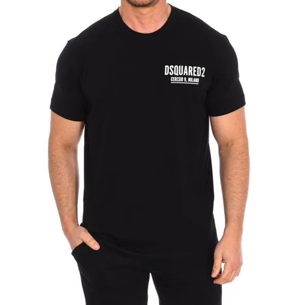 Мужская футболка с коротким рукавом s71gd1116 d20014 Dsquared2, черный