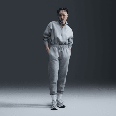 Спортивные брюки Nike Sportswear Phoenix Fleece, цвет Dark Grey Heather/Sail