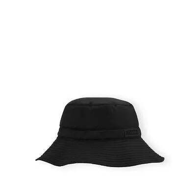 Ganni Black Bucket Hat Женщина