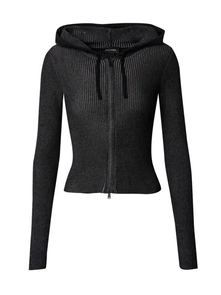 Вязаный кардиган Monki, пятнистый черный