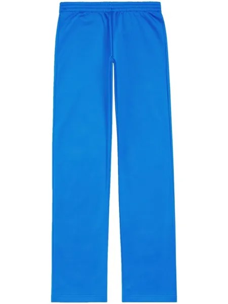 Balenciaga спортивные брюки прямого кроя, синий